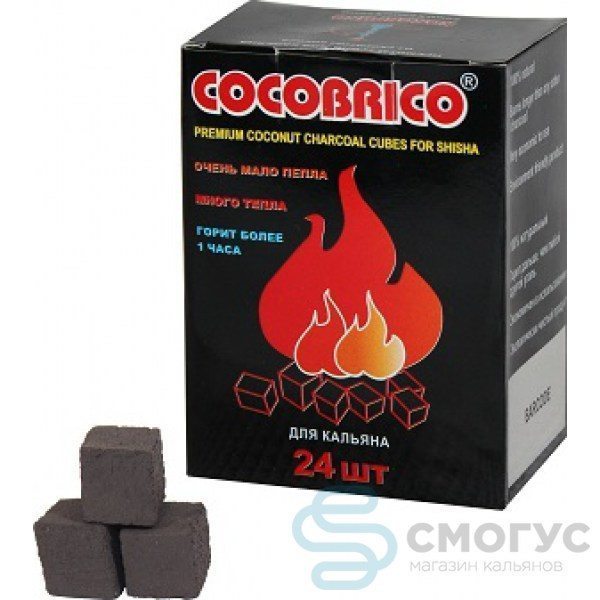 Уголь для кальяна Cocobrico, 24 шт