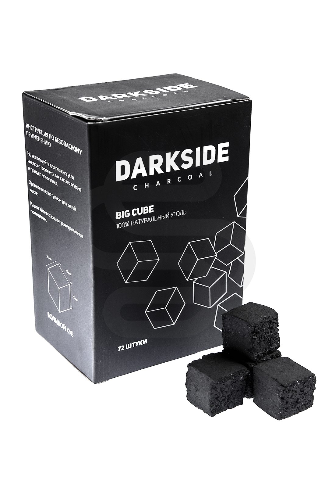 Уголь для кальяна Darkside (72шт)